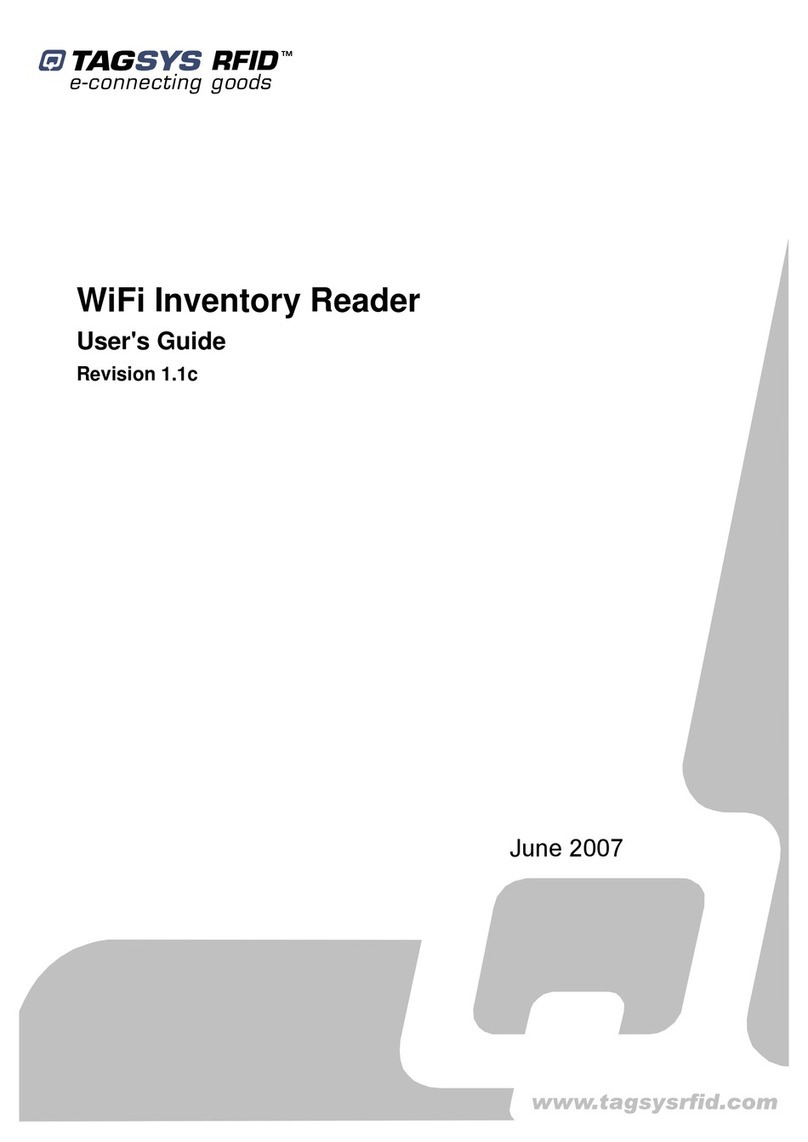 TAGSYS RFID Wi-Fi Inventory Reader user guide TAGSYS RFID Wi-Fi Inventory Reader user guide