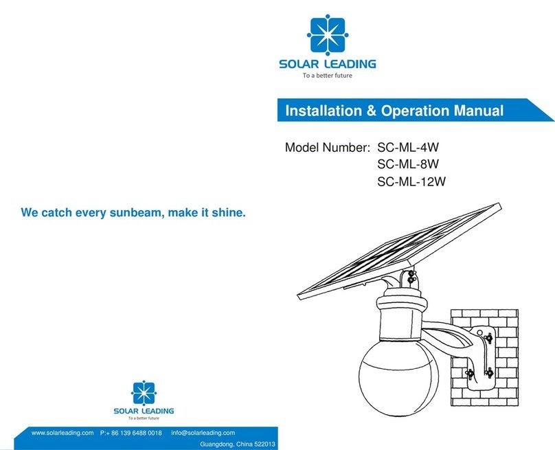 Solar SC-ML-4W Installation and operation manual Solar SC-ML-4W Installation and operation manual