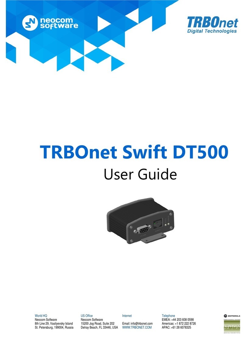 TRBOnet Swift DT500 user guide