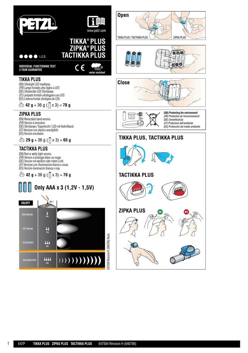 Petzl ZIPKA PLUS E48 P User manual