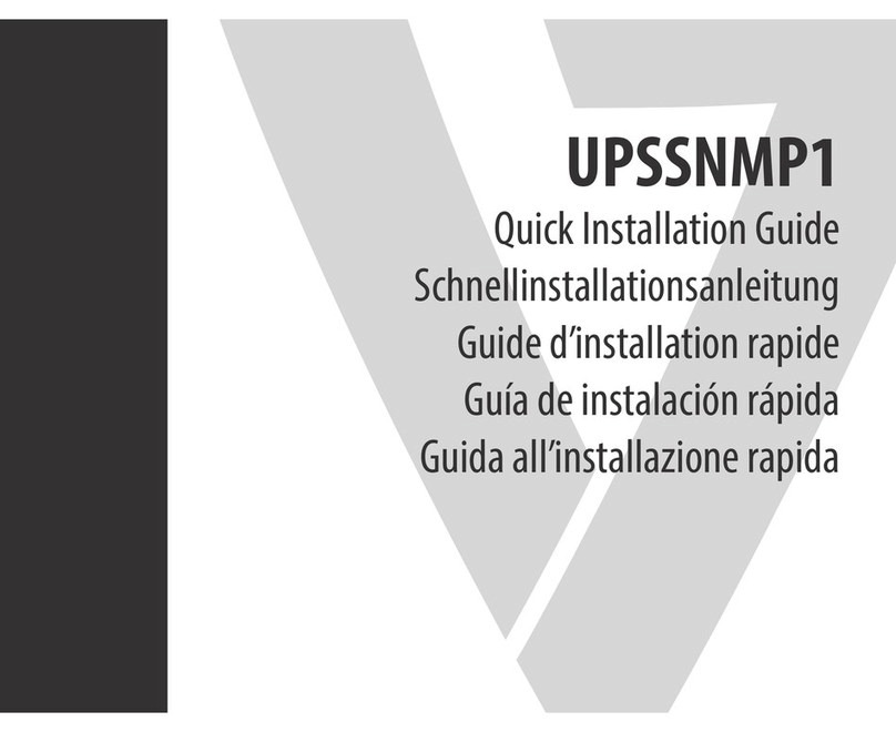V7 UPSSNMP1 Quick installation guide