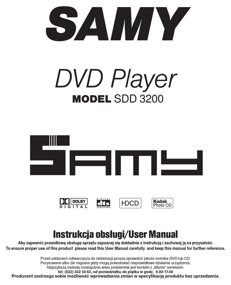 Samy SDD 3200 user manual