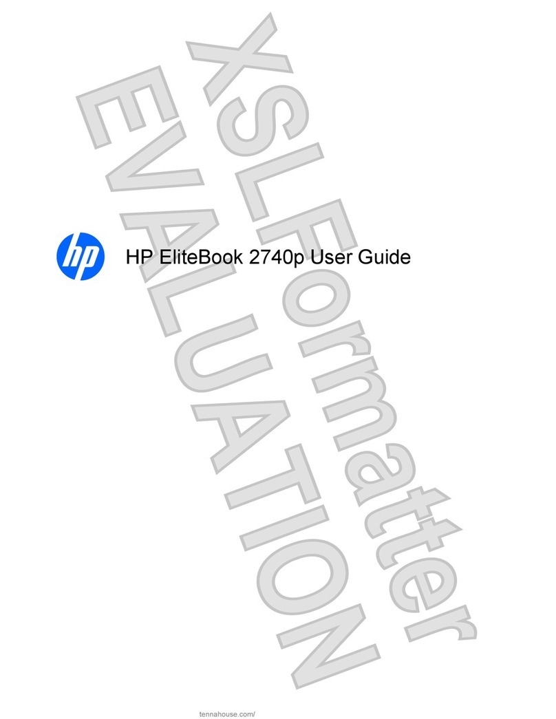 HP ELITEBOOK 2740P User manual