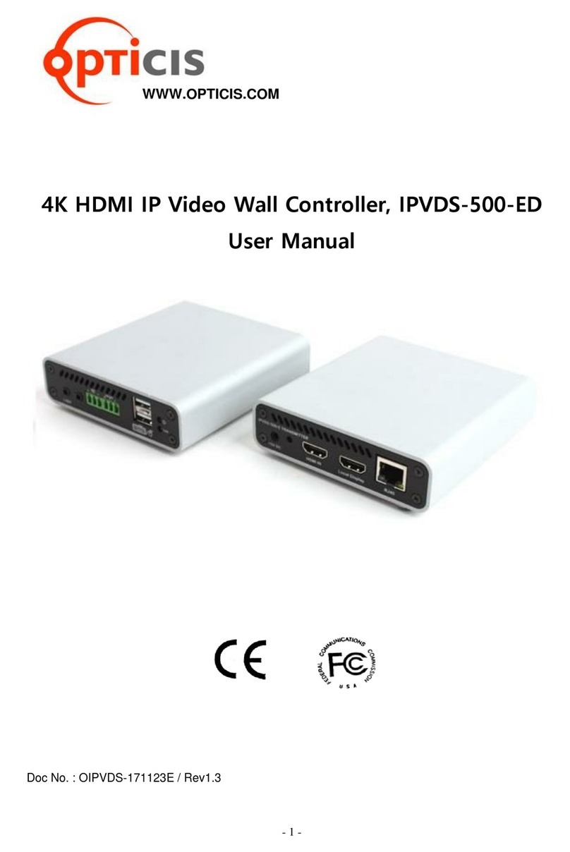 opticis IPVDS-500-ED user manual