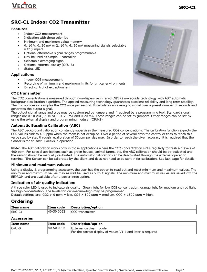 Vector SRC-C1 Operation manual