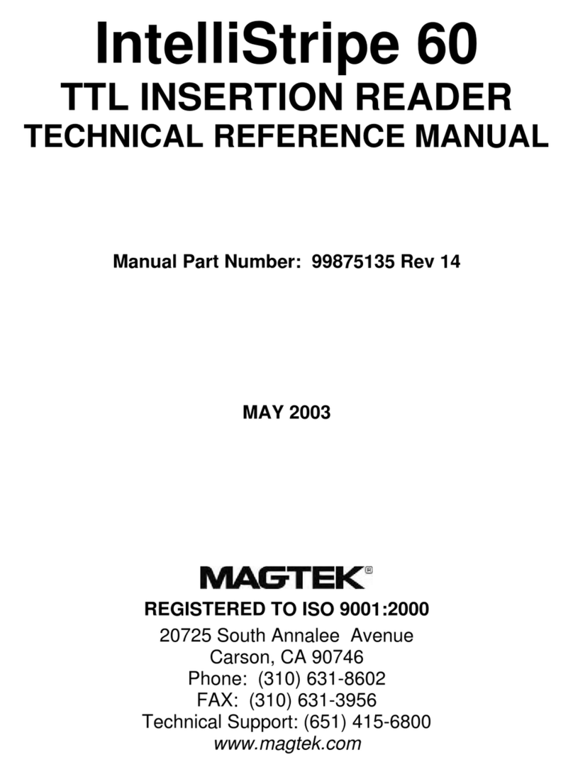 Magtek IntelliStripe 60 Product manual