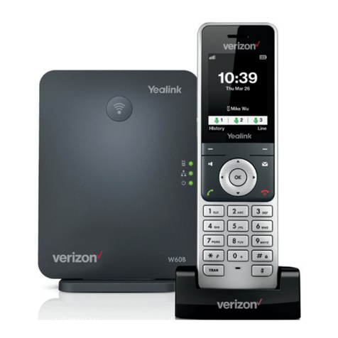Yealink Verizon One Talk W60B User manual Yealink Verizon One Talk W60B User manual