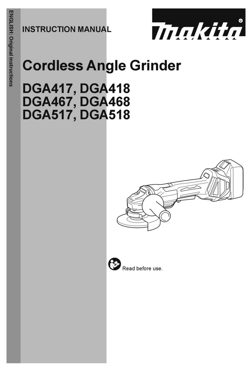 Makita DGA418 User manual