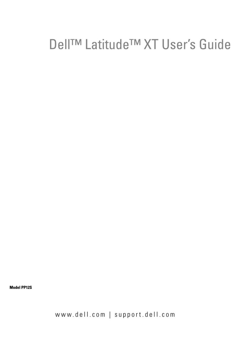 Dell Latitude XT PP12S User manual