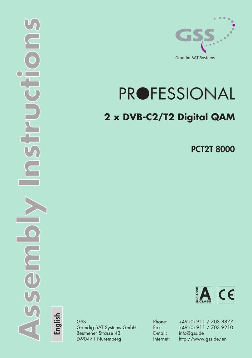 GSS PCT2T 8000 User manual