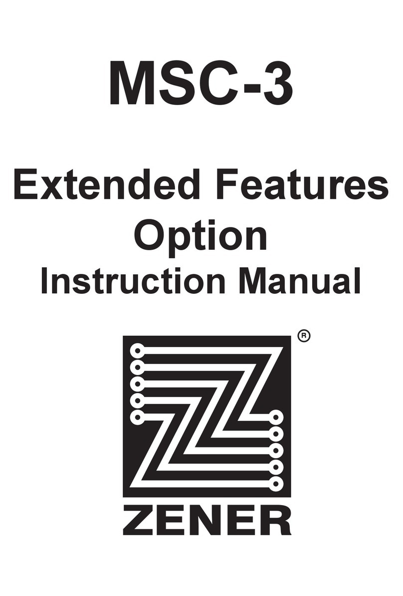 Zener MSC-3 User manual