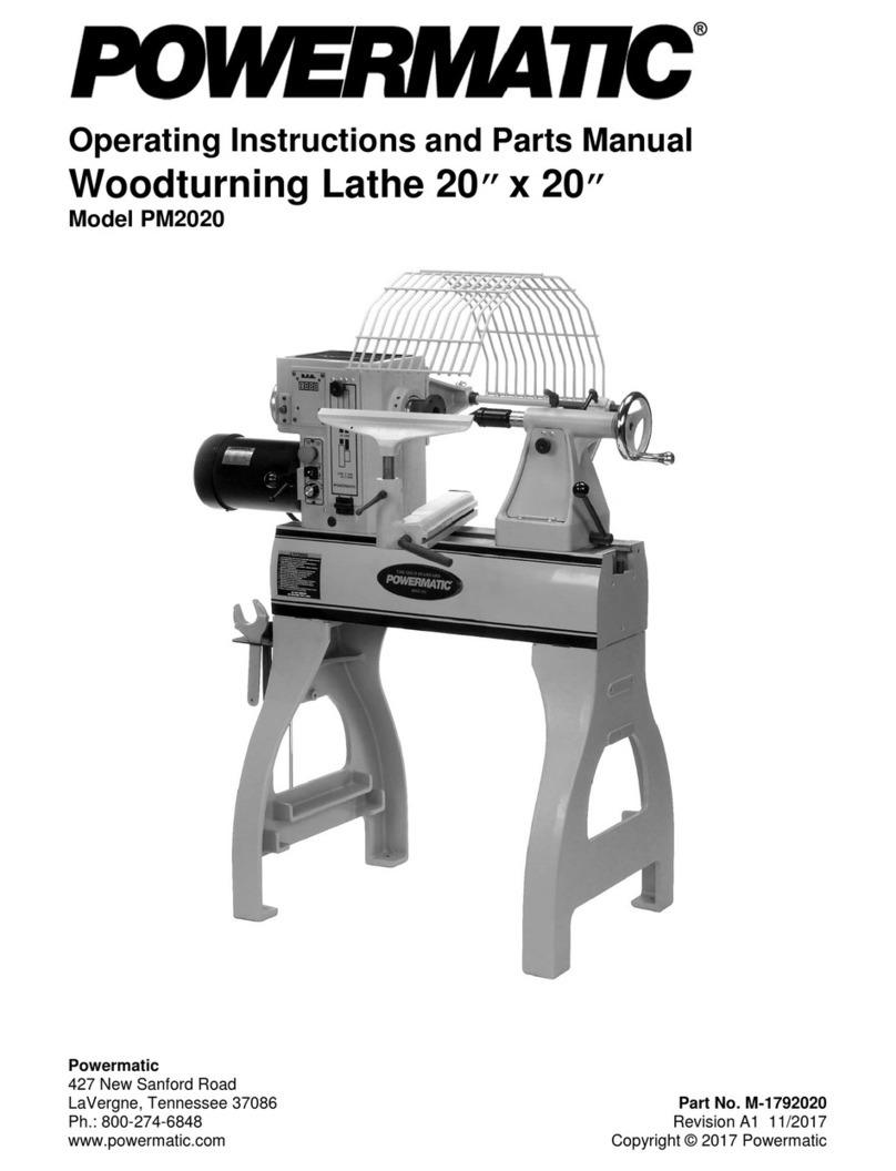 Powermatic PM2020 Service manual