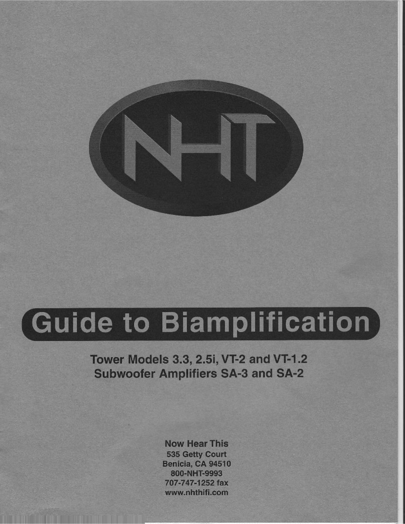 NHT 3.3 User manual