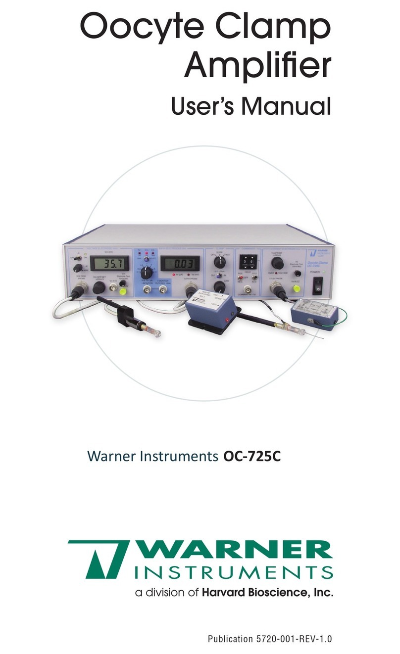 Warner OC-725C user manual