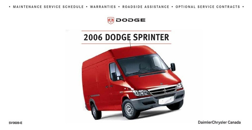 Dodge 2006 Sprinter User manual