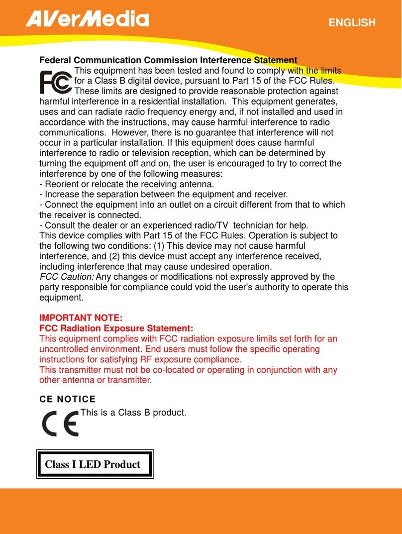 Avermedia AverMedia user manual
