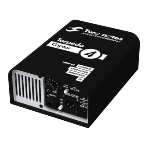 Two Notes Torpedo Captor User manual