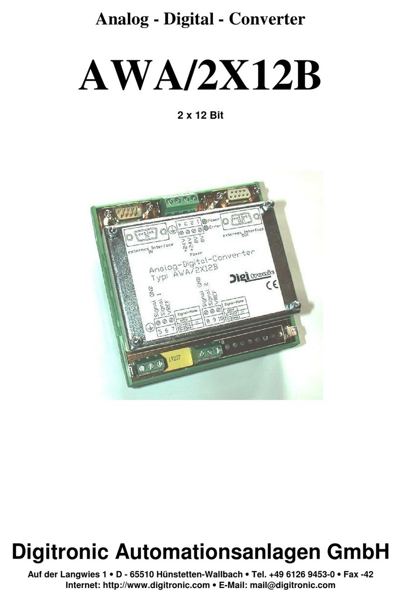 Digitronic AWA/2X12B manual