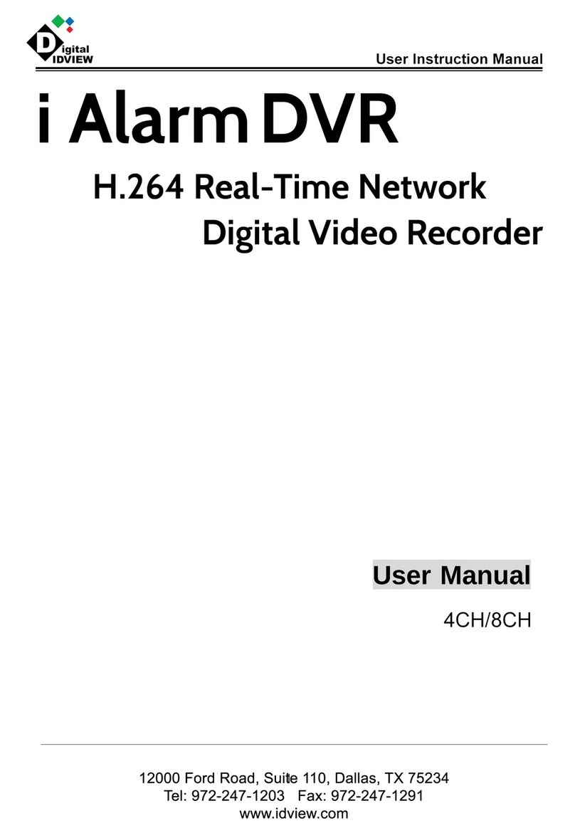 Idview Digital i Alarm DVR User instruction manual