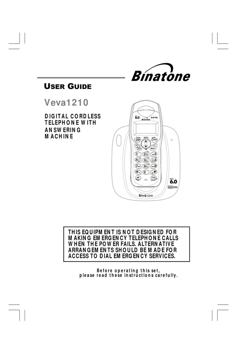 Binatone Veva 1210 User manual