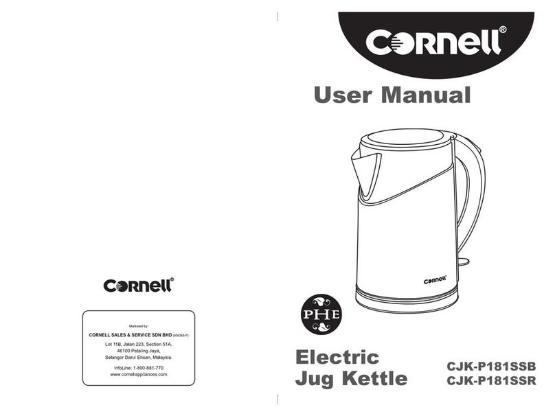 Cornell CJK-P181SSB user manual