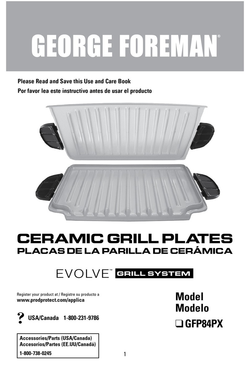 George Foreman EVOLVE GFP84PX manual