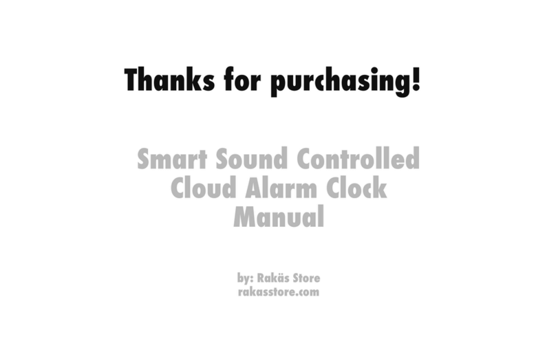 MUID Smart Sound Controlled Cloud Alarm Clock manual