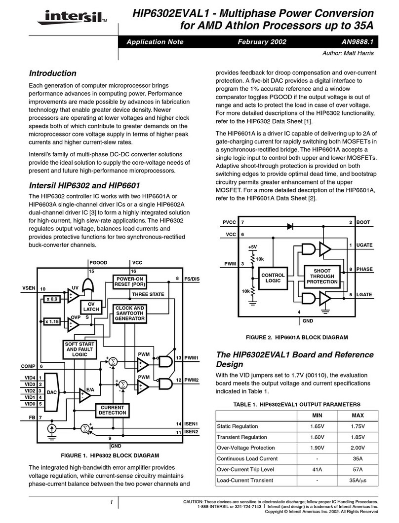Intersil HIP6302EVAL1 Application note