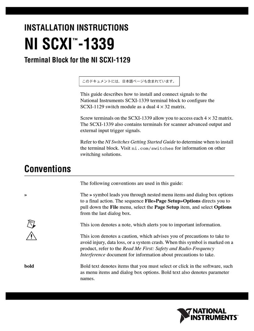 National Instruments NI SCXI -1339 User manual National Instruments NI SCXI -1339 User manual