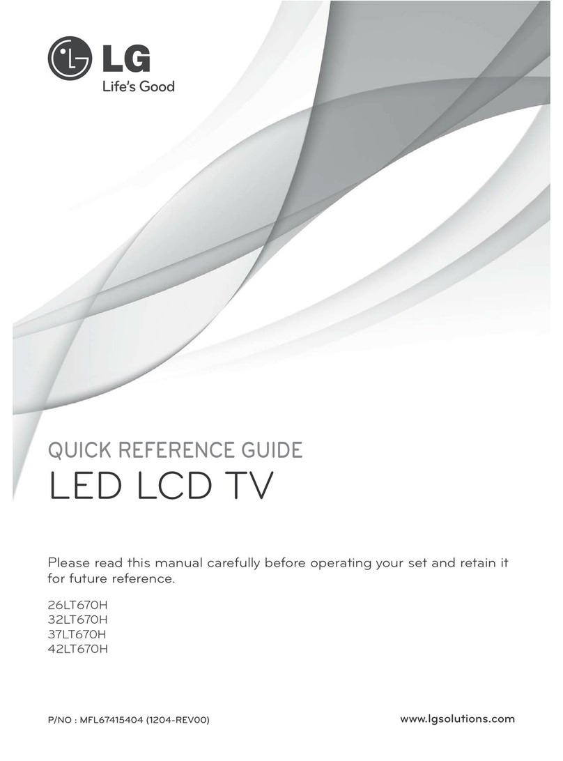 LG 26LT670H User manual