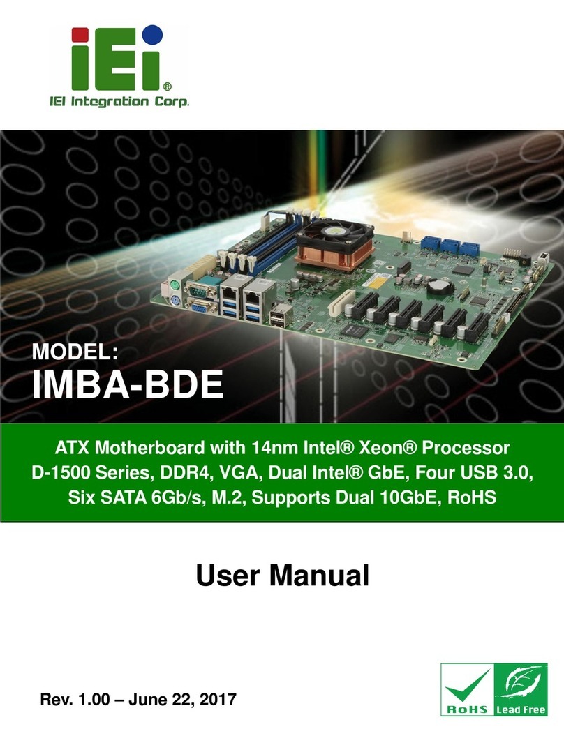IEI Technology IMBA-BDE-1518 User manual