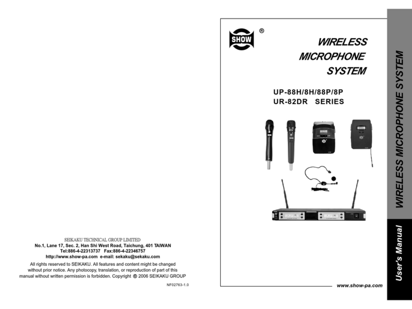 Show UP-88H/8H user manual