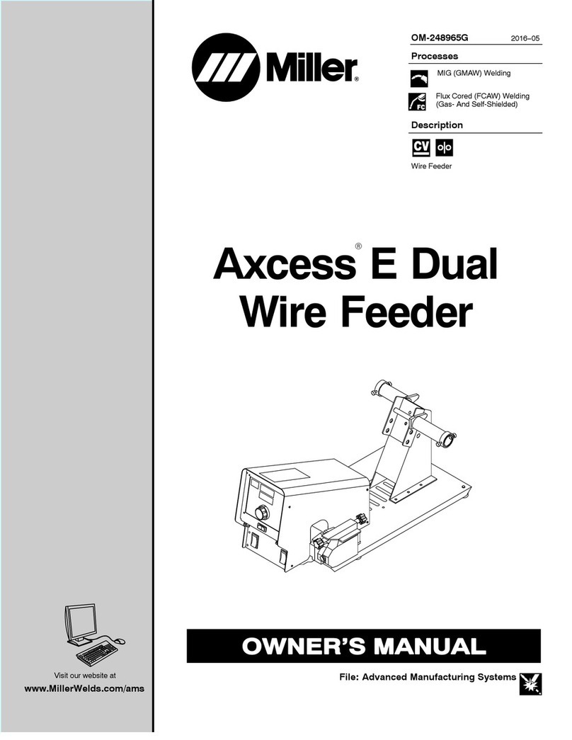 Miller Axcess E Dual owner's manual