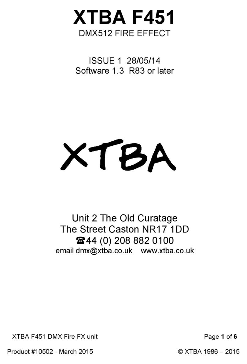XTBA F451 user manual