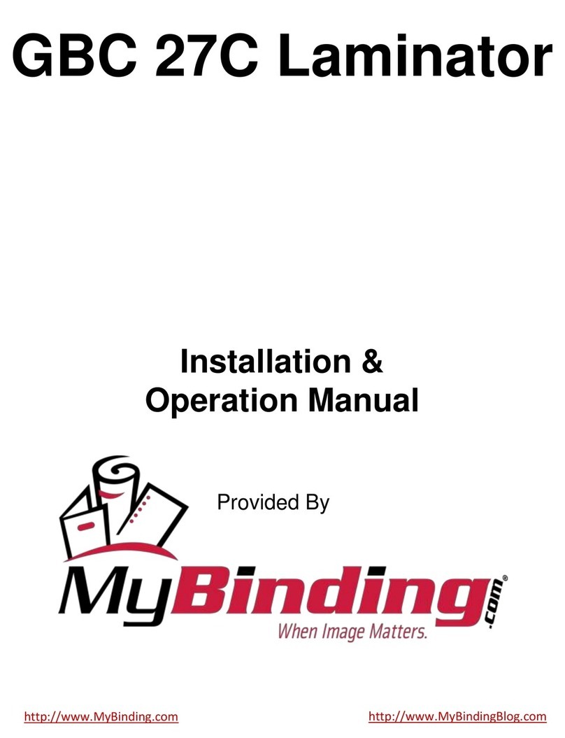 GBC 27C User manual