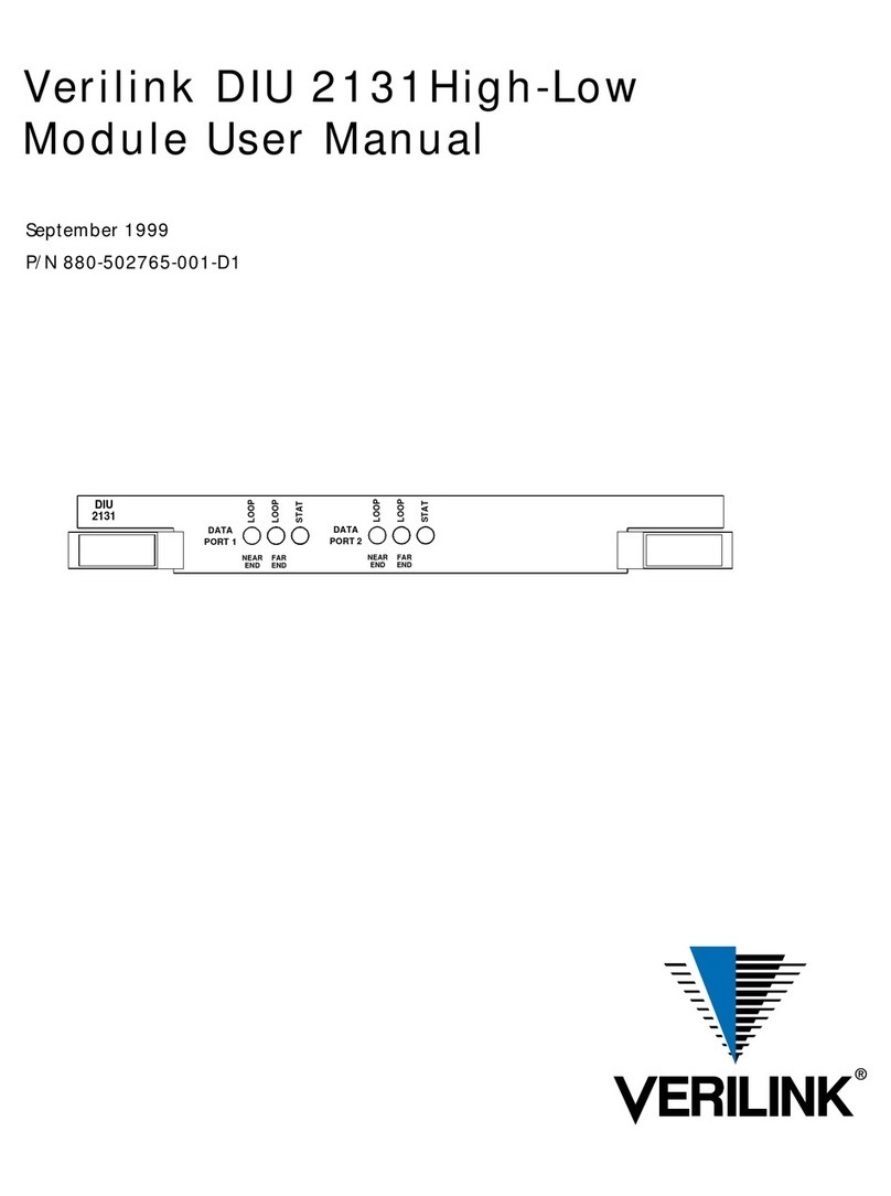 Verilink DIU 2131 user manual