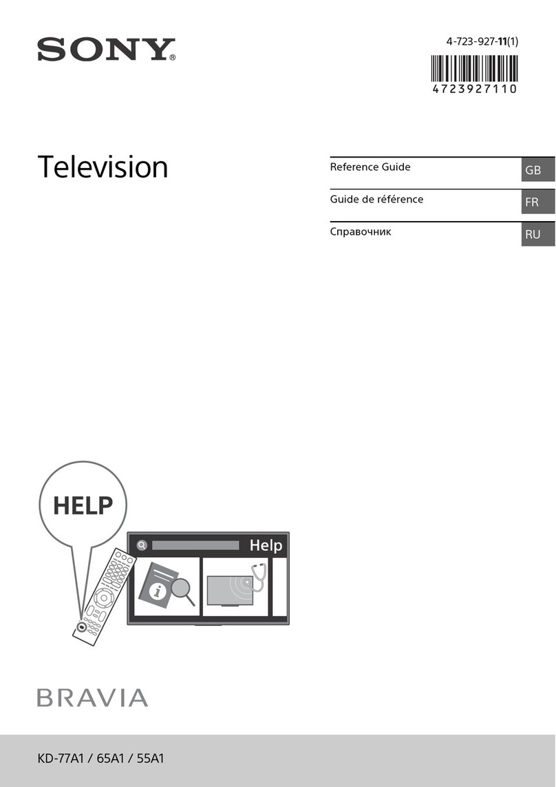 Sony BRAVIA KD-77A1 User manual
