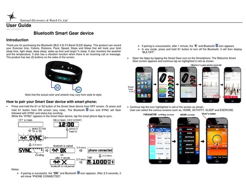 National Electronics & Watch M13-963 user guide National Electronics & Watch M13-963 user guide