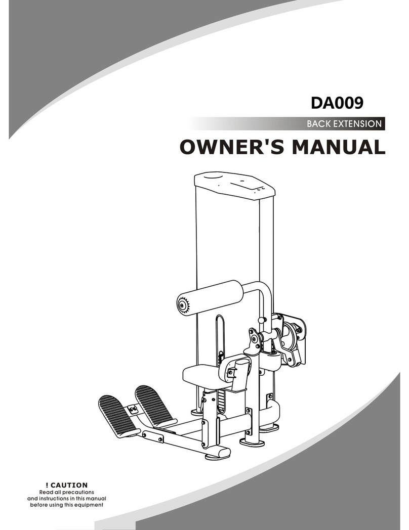 Insight Fitness DA009 owner's manual