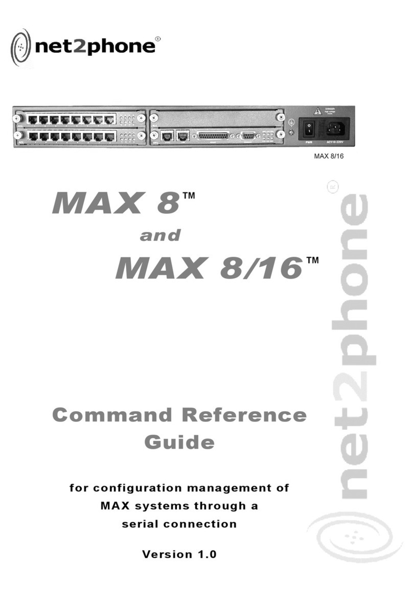 Net2Phone Max 8 Operating manual