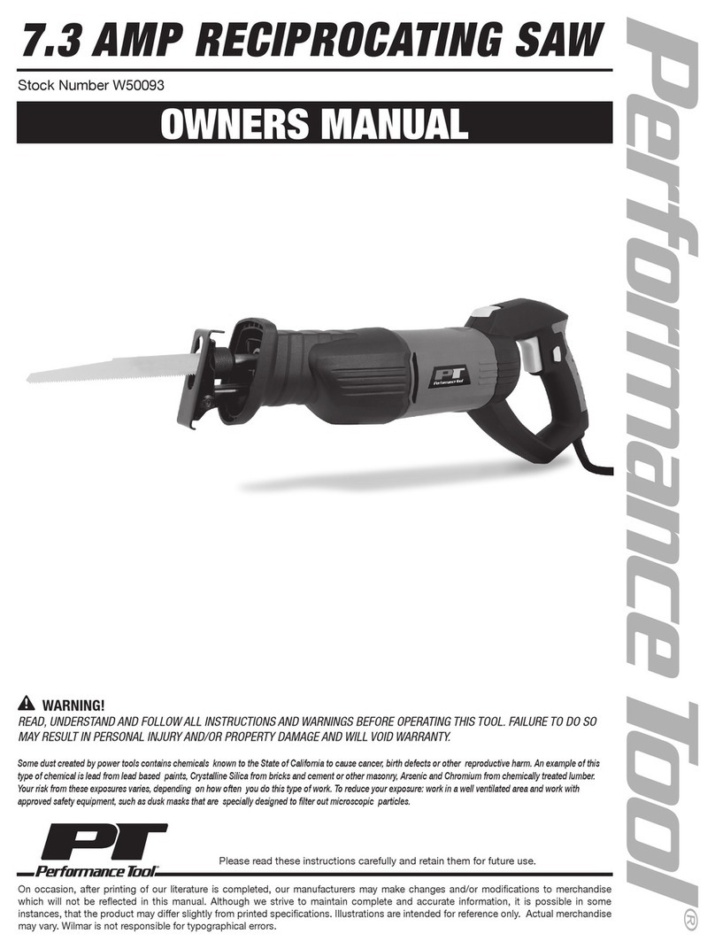 Performance Tool W50093 owner's manual
