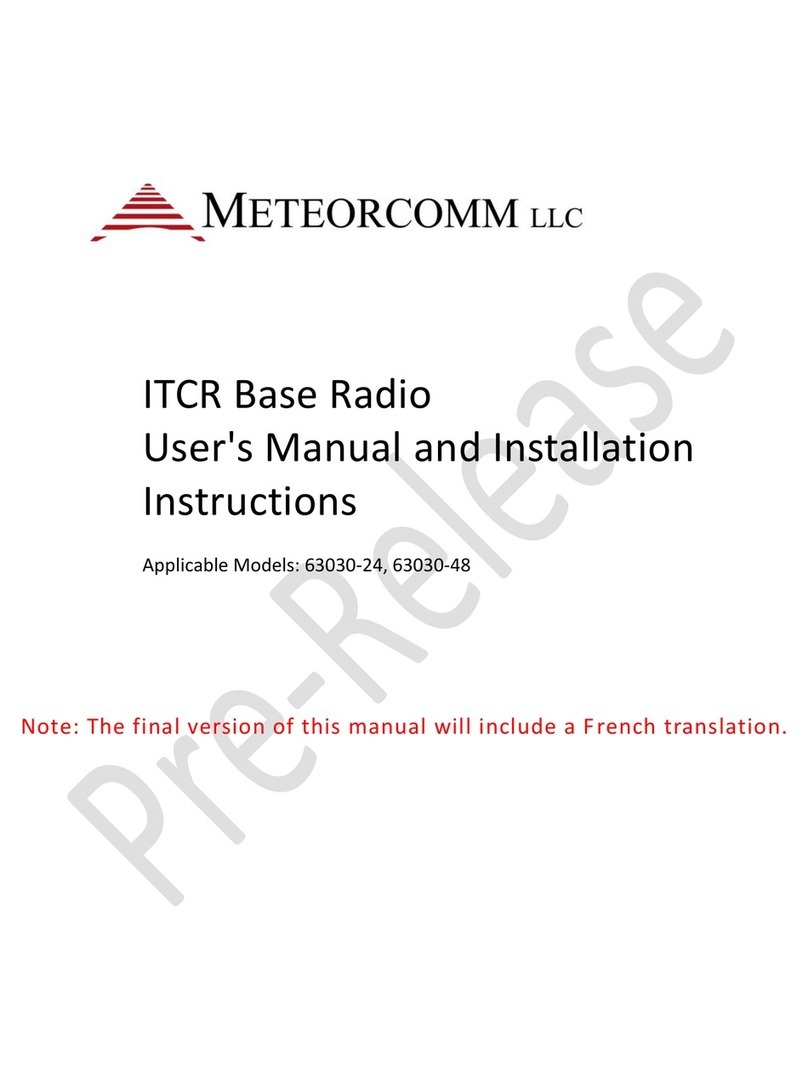 Meteorcomm LLC 63030-24 User manual and installation instructions