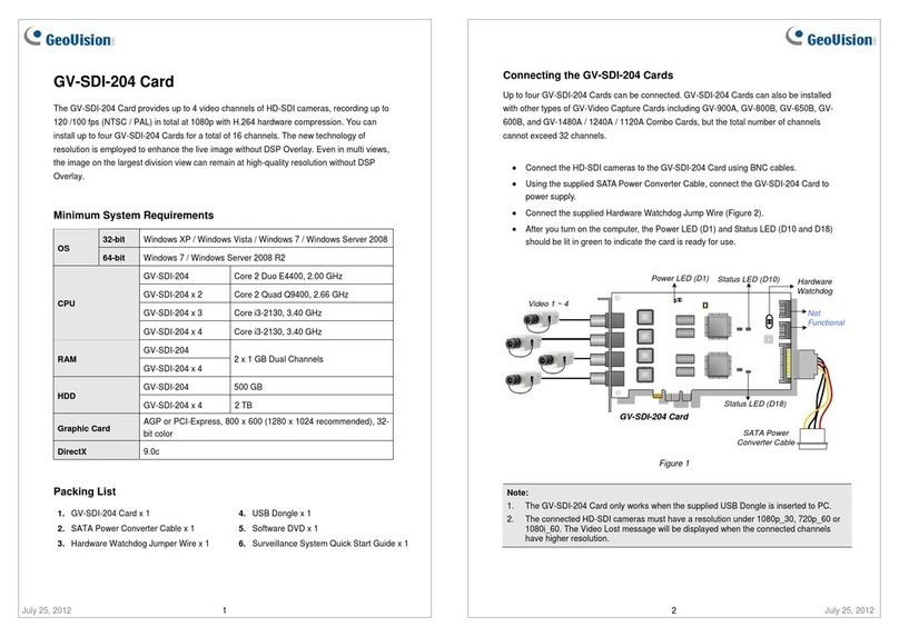 GeoVision GV-SDI-204 manual