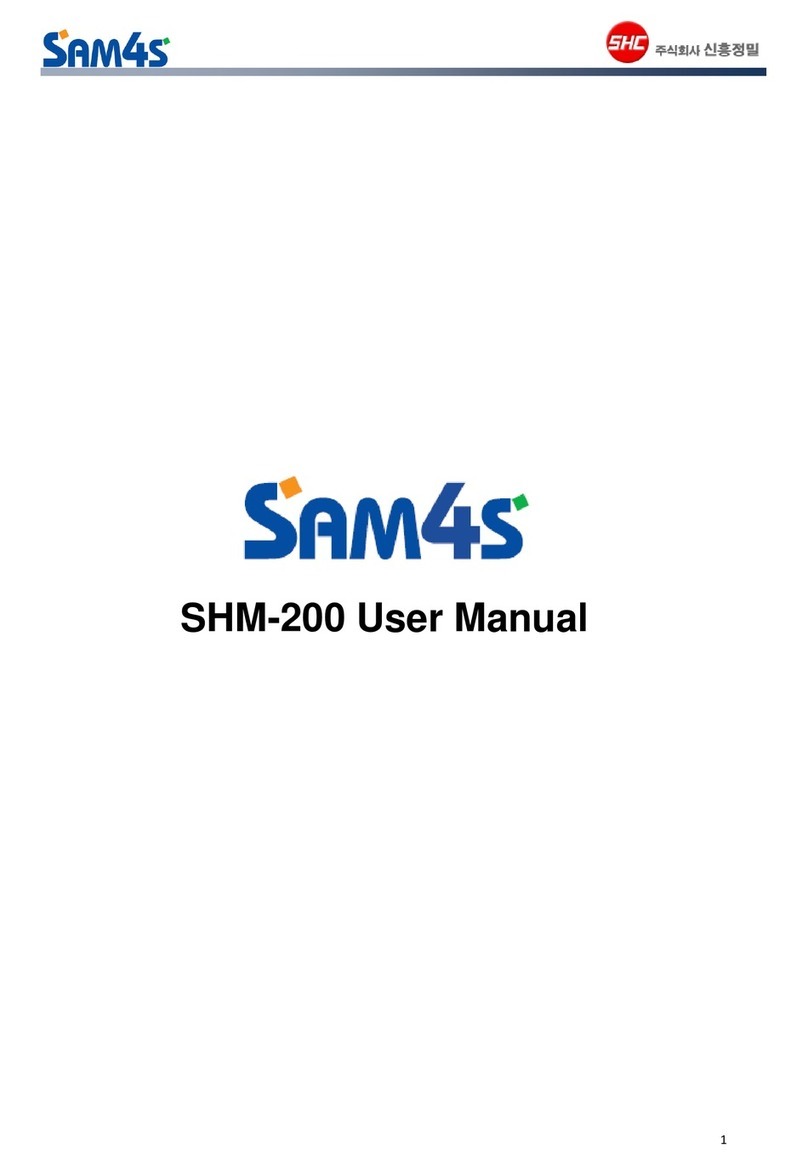 Sam4s SHM-200 user manual