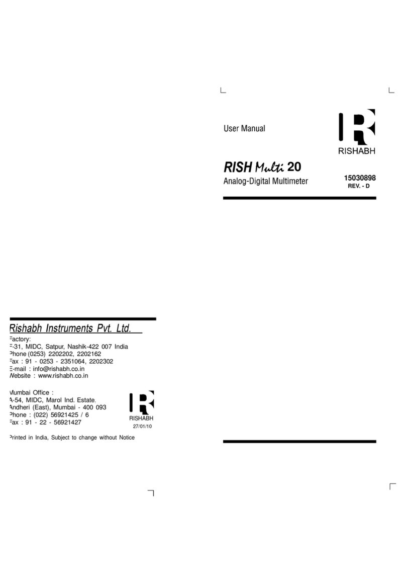 Rishabh Rish Multi 20 user manual