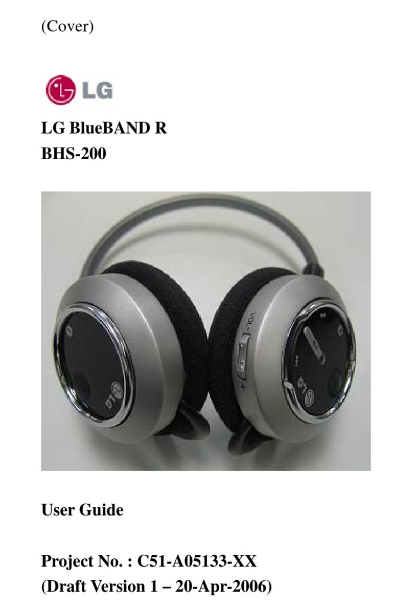 LG BlueBAND R BHS-200 User manual