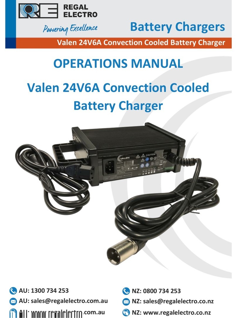 Regal Electro Valen BC VCC2406 Operation manual