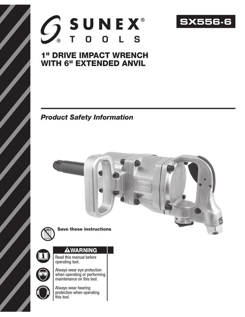 Sunex Tools SX556-6 Product safety information