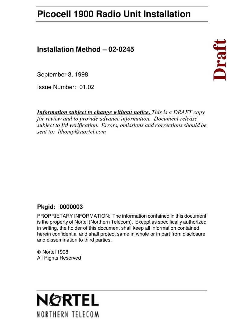 Nortel Picocell 1900 Installation