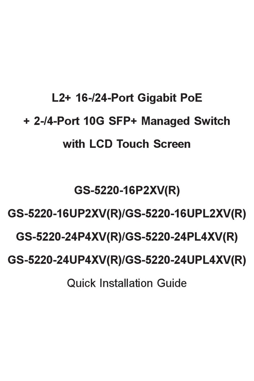 Planet GS-5220-16P2XV Operator's manual Planet GS-5220-16P2XV Operator's manual